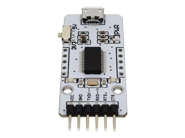 Alt view image 5 of 5 - diustou FT232RL USB to TTL Serial Adapter Conversion Module USB to uart Serial Communication Module Brush Board 3.3/5V Level Output migrated Template (MB).