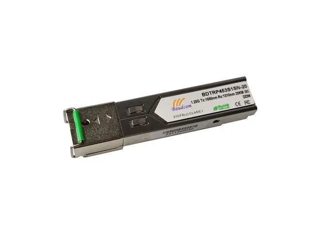 Alt view image 2 of 5 - BAUDCOM SFP 1G Module, Single-Mode SC Fibre Optic Cable transceiver Compatible with Cisco SFP-1G-LR,20KM, Ubiquiti UF-MM-1G, Netgear, Mikrotik, D-Link, Supermicro Other Switches