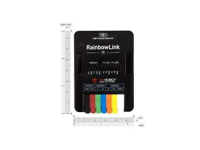 Alt view image 4 of 4 - DFROBOT RainbowLink V2: 4-Channel Isolated USB to Serial Converter (RS485/RS232/2xTTL) ^^ Built-in 12V Boost Power ^^ Rugged Industrial Housing ^^ Portable Debugging Tool for Field Engineers & PLC