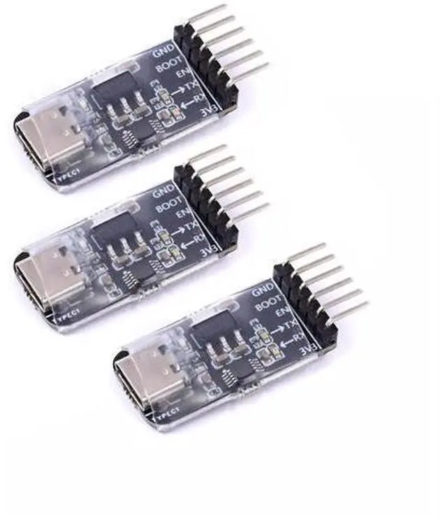 Main image of Auto Downloader Burner USB to Serial Burner Module USB to TTL Module for ESP32 ESP8266 3pcs