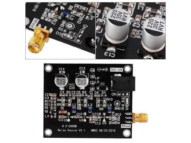 Alt view image 4 of 5 - 1.5GHz Noise Source Tracking DC 12V Track Noise Source Board Module High Flatness Filter Antenna Amplifier Simple Spectrum External Tracking Source SMA Generator