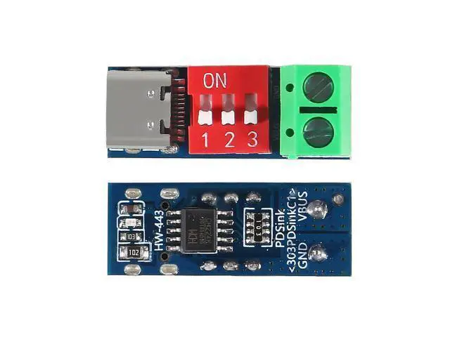 Alt view image 2 of 5 - AITRIP 10PCS USB-C PD Trigger Board Module PD/QC Decoy Board Fast Charge USB Type-c to 5V9V12V20V High Speed Charger Power Delivery Boost Module with Screw Terminal