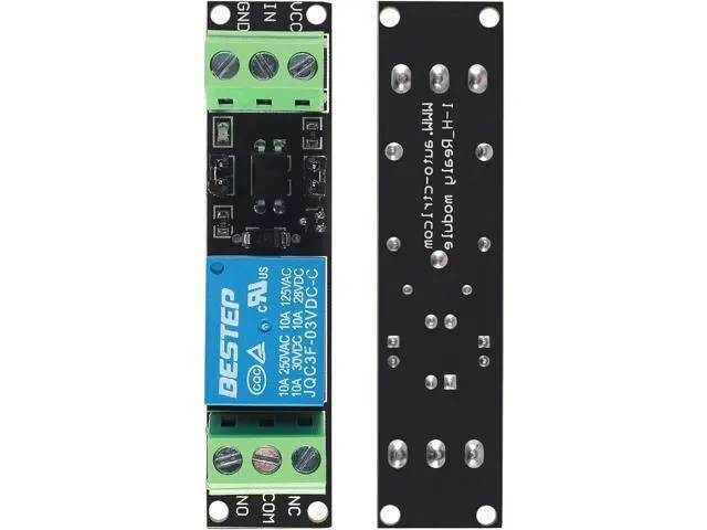Alt view image 2 of 7 - 8 Pack 3V 1 Channel Relay Power Switch Module with Optocoupler Opto Isolation High Level Trigger for IOT ESP8266 Development Board