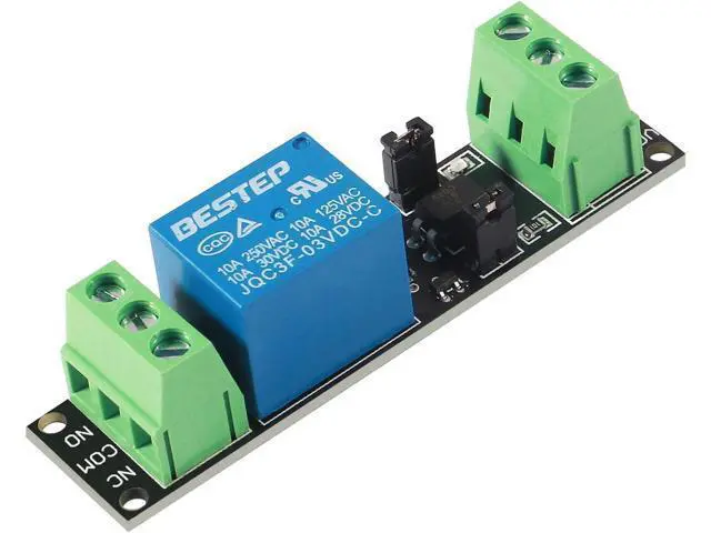 Alt view image 5 of 7 - 8 Pack 3V 1 Channel Relay Power Switch Module with Optocoupler Opto Isolation High Level Trigger for IOT ESP8266 Development Board