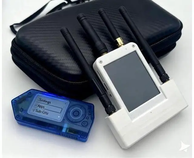 Main image of for Flipper Zero External Module with OLED Screen, Wi-Fi + 433MHz + GPS Development Board Kit with Hard Carry Case, Soft PUV Pouch, Silicone Protective Case and Type-C Cable