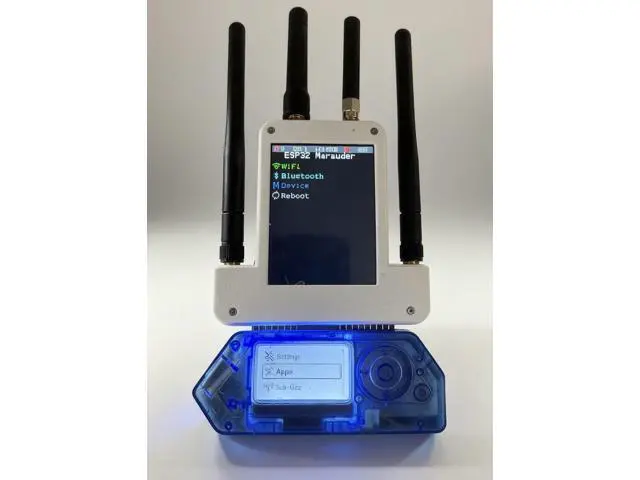 Alt view image 2 of 3 - for Flipper Zero External Module with OLED Screen, Wi-Fi + 433MHz + GPS Development Board Kit with Hard Carry Case, Soft PUV Pouch, Silicone Protective Case and Type-C Cable