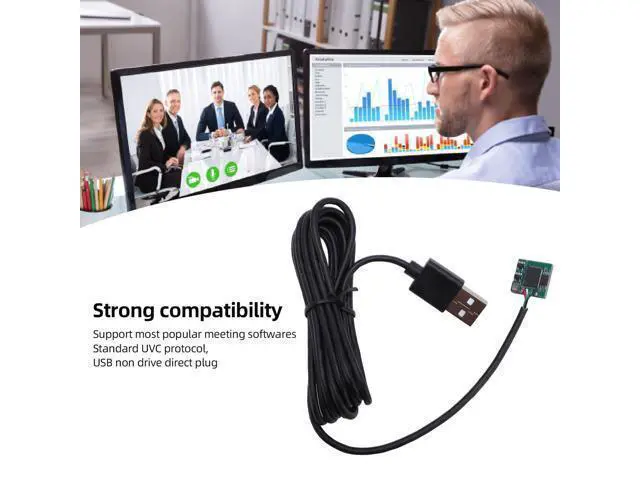 Alt view image 4 of 5 - 12MP Autofocus USB Camera Module, PC Camera Module with Microphone, USB Cam Module Board for PC Laptop Video Conferencing