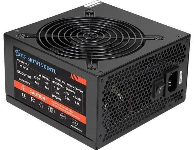 Main image of 700W Power Supply ATX Gaming PC PSU Active PFC Full Voltage 110/220V Computer Power Supplies Gold with 20+4pin Main Power Interface for Desktop Server