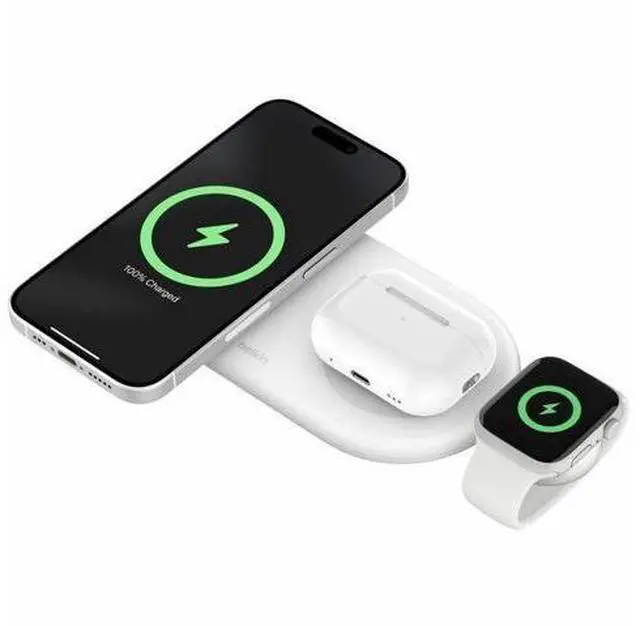 Main image of Belkin BoostCharge Pro Induction Charger - For Qi2-enabled DeviceProprietary Battery Size - Magnetic
