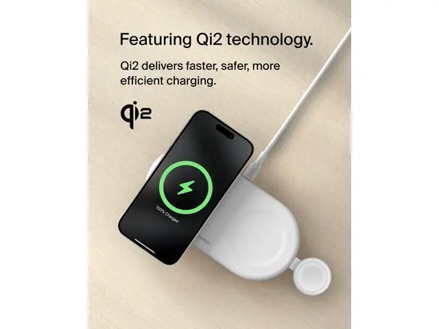 Alt view image 5 of 7 - Belkin BoostCharge Pro Induction Charger - For Qi2-enabled DeviceProprietary Battery Size - Magnetic