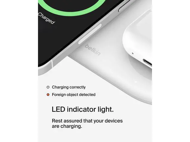 Alt view image 7 of 7 - Belkin BoostCharge Pro Induction Charger - For Qi2-enabled DeviceProprietary Battery Size - Magnetic