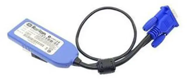Main image of D2CIM-VUSB VGA + USB KVM Switch Cable Adapter Virtual Media Cable Module KX II USB CIM for Raritan