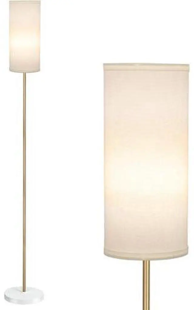 Main image of BoostArea Floor Lamp for Living Room with 3 Color Temperatures Bulb, Modern Floor Lamps, Classic Tall Lamp for Office, Standing Lamps for Bedroom, Kids Room, Study(9W LED Bulb, White Linen Shade)