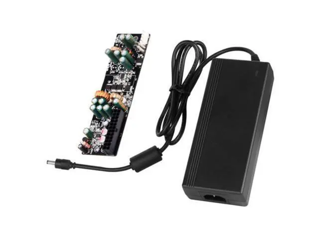 Alt view image 2 of 2 - 120W power supply kit, 120W DC-DC Powerboard with 120W 12V/10A AC-DC Adapter, 20+4pin motherboard connector, 1x 4+4 EPS (CPU) power connector, 3x SATA connector and 1x4-Pin Peripheral connector