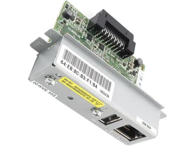 Alt view image 2 of 7 - UB-E04 Ethernet Interface, Ethernet Interface Compatible With UB-E04 C32C824541 TM-U220PB T81 U288 T88IV T88VI T88V T70II U220 H6000 Module