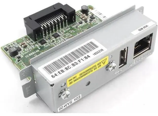 Main image of UB-E04 Ethernet Interface, Ethernet Interface Compatible With UB-E04 C32C824541 TM-U220PB T81 U288 T88IV T88VI T88V T70II U220 H6000 Module