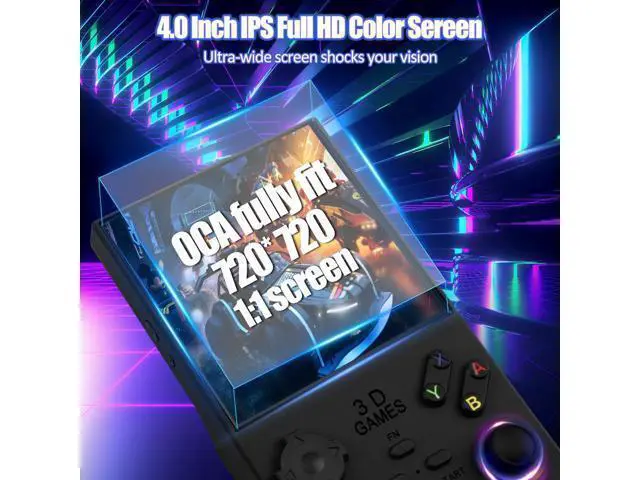Alt view image 3 of 7 - 2025Newly Upgraded V40 MAX Retro Handheld Game Console with 256G Built-in 20000+ Classic Games, 4.0 Inch 4K HD IPS Screen Open Source Linux System, 4000mAh Battery, Portable Pocket Video Game Console