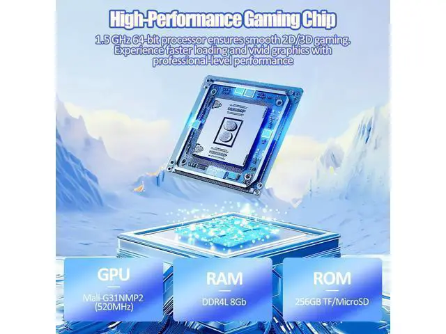 Alt view image 5 of 7 - 2025Newly Upgraded V40 MAX Retro Handheld Game Console with 256G Built-in 20000+ Classic Games, 4.0 Inch 4K HD IPS Screen Open Source Linux System, 4000mAh Battery, Portable Pocket Video Game Console