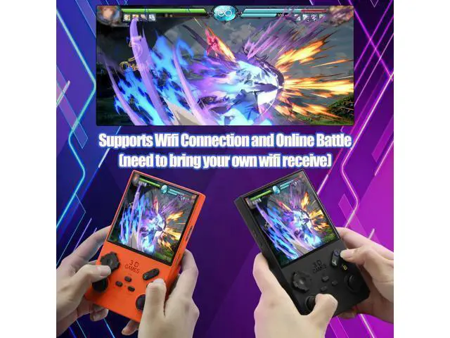 Alt view image 6 of 7 - 2025Newly Upgraded V40 MAX Retro Handheld Game Console with 256G Built-in 20000+ Classic Games, 4.0 Inch 4K HD IPS Screen Open Source Linux System, 4000mAh Battery, Portable Pocket Video Game Console