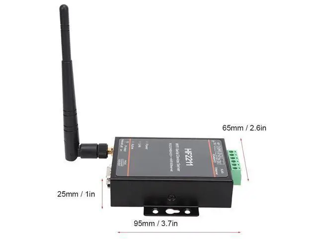 Alt view image 5 of 7 - HF2211, HF2211 Serial Device Server, RS232/485/422 to WiFi and Ethernet DTU Short Message Communication Module, 5-36VDC Serial Data, Device Servers