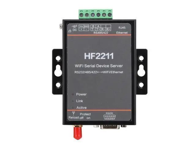 Alt view image 6 of 7 - HF2211, HF2211 Serial Device Server, RS232/485/422 to WiFi and Ethernet DTU Short Message Communication Module, 5-36VDC Serial Data, Device Servers