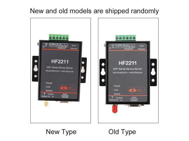 Alt view image 7 of 7 - HF2211, HF2211 Serial Device Server, RS232/485/422 to WiFi and Ethernet DTU Short Message Communication Module, 5-36VDC Serial Data, Device Servers