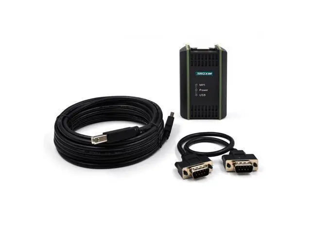 Alt view image 2 of 7 - PLC Programming Cable Interface Applicable to Siemens S7 200/300/400 ET200 and 840D CNC, 6ES7972-0CB20-0XA0 USB-MPI+ PC USB-PPI