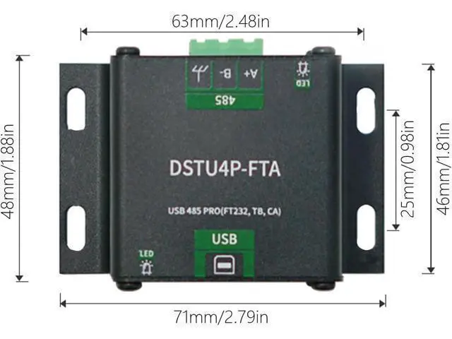 Alt view image 6 of 7 - USB RS485 Adapter Isolation Enhanced for Fast Data Exchange Bidirectional Conversion Module FT232/SP3485 Industrial