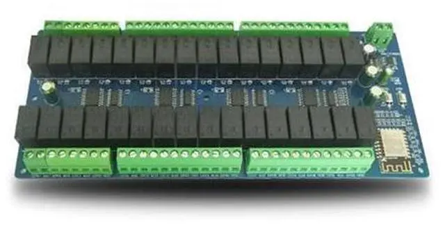 Main image of DC24V power supply ESP8266 development board WiFi 32-way relay module ESP-12F secondary development board