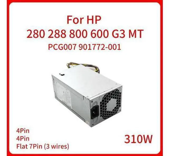 Main image of 310W PCG007 901772-001 002 003 004 Switch Power Supply Adapter for HP 280 288 800 600 G3 MT Power Module