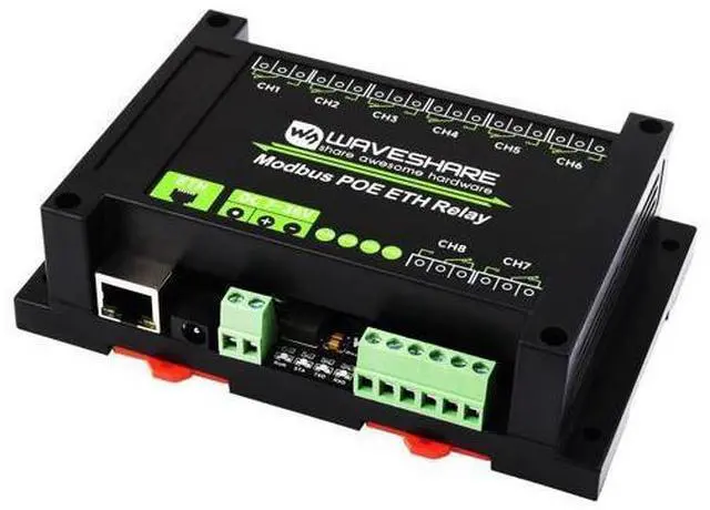 Main image of Modbus POE ETH Relay 8-CH Ethernet Relay Module Supports Sending Modbus RTU/Modbus TCP Protocol Commands via Ethernet Port to Control Relay and Various Devices