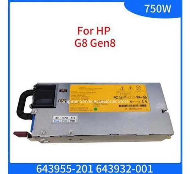Main image of for HP G8 Gen8 Server 750W Switching Power Supply Module 12V DPS-750AB-3A HSTNS-PD29 643932-001 643955-101 660183-001