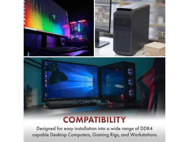 Alt view image 5 of 5 - A-Tech 4GB DDR4 2666 MHz UDIMM PC4-21300 (PC4-2666V) CL19 DIMM Non-ECC Desktop RAM Memory Module