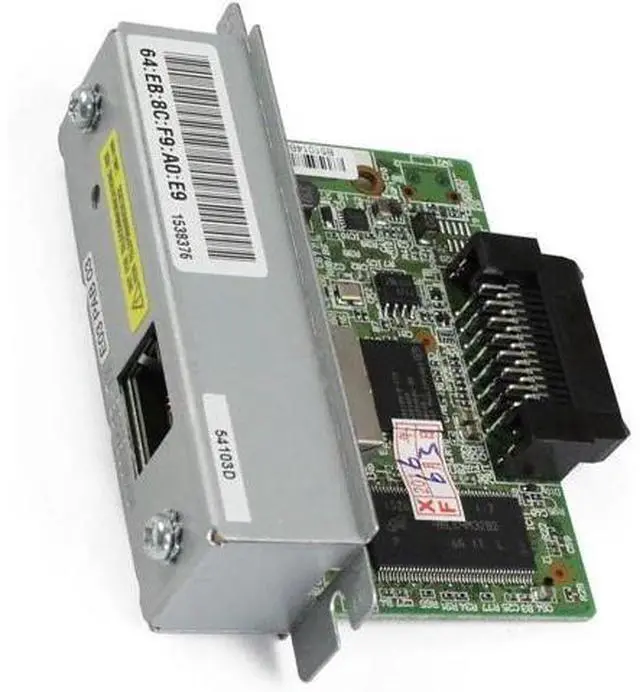 Main image of UB-E03 Ethernet Interface Module (C32C824541) Print Server, 100 Mbps Fast Ethernet, Compatible with TM-T88V/T88IV/T70II/TM-U220B/T81/T82II/T90/T86L Printers