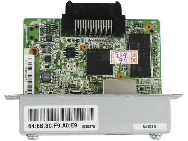Alt view image 6 of 7 - UB-E03 Ethernet Interface Module (C32C824541) Print Server, 100 Mbps Fast Ethernet, Compatible with TM-T88V/T88IV/T70II/TM-U220B/T81/T82II/T90/T86L Printers