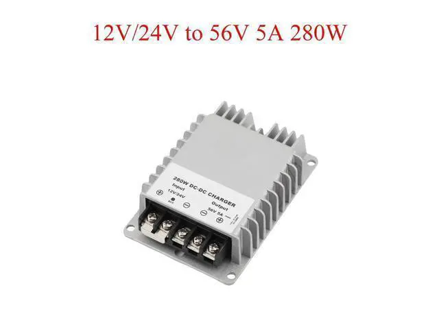 Alt view image 2 of 5 - WSOLDMA DC 12V/24V Step Up to 56V Converter 5A 280W Auto Boost Transformer Voltage Regulator Power Supply Module for Car