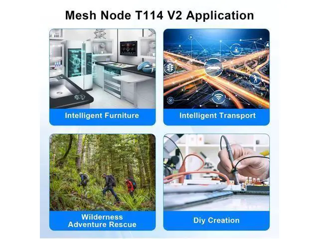 Alt view image 2 of 5 - Mesh Node T114 V2 LoRaWAN Meshtastic Board AYWHP Meshtastic Tracker Nordic nRF52480 with Screen GNSS + Screen Case 1.9 TFT Display 902-928MHz SX1262 Chip BLE WiFi Compatible with Arduino/Meshtastic