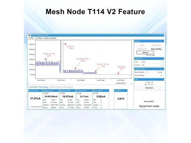Alt view image 4 of 5 - Mesh Node T114 V2 LoRaWAN Meshtastic Board AYWHP Meshtastic Tracker Nordic nRF52480 with Screen GNSS + Screen Case 1.9 TFT Display 902-928MHz SX1262 Chip BLE WiFi Compatible with Arduino/Meshtastic