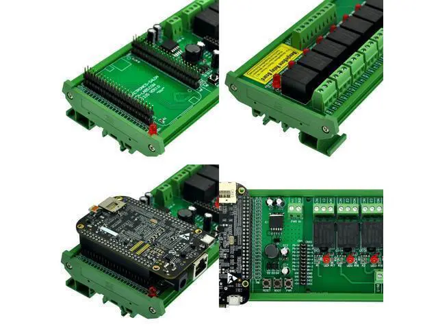 Alt view image 4 of 5 - DIN Rail Mount 8 SPDT IoT Power Relay Module for BeagleBone Black