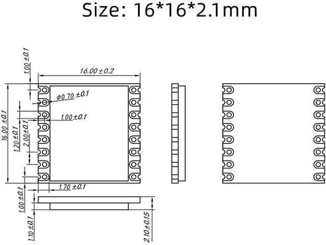 Alt view image 5 of 5 - LoRa Ultra Long Range Transceiver, Compatible with RFM95W Wireless Transceiver Module 915MHz SPI Port SX1276 LoRa Module LoRa1276-C1 (5 PCS)