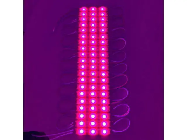 Alt view image 4 of 7 - 400 Pcs LED Module Pink Light 1.5W Storefront Decoration Lights 12V DC LED-Module Light with Tape Adhesive Backside for Inflatables Decorative Christmas Letter Advertising Signs