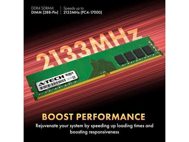 Alt view image 3 of 5 - A-Tech 8GB DDR4 2133 MHz UDIMM PC4-17000 (PC4-2133P) CL15 DIMM Non-ECC Desktop RAM Memory Module