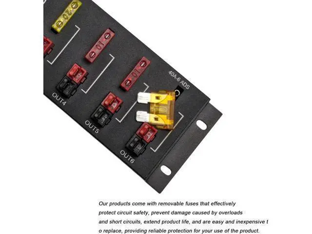 Alt view image 3 of 5 - 1 in 6 Connector Power Divider Power Board,Power Distribution Block Module,40Amp Power Pole Distribution Block Module,Powerpole Distribution Block.1-6