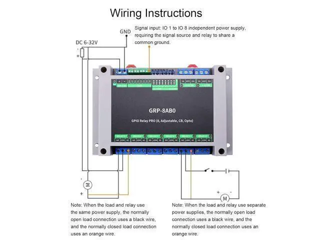Alt view image 3 of 7 - Cryfokt GPIO Relay Module, Industrial Relay Board with Optocoupler Isolation High Low Trigger, WiFi Module for Industrial Automation Smart Home Security Camera Systems (GRP-8AB0)