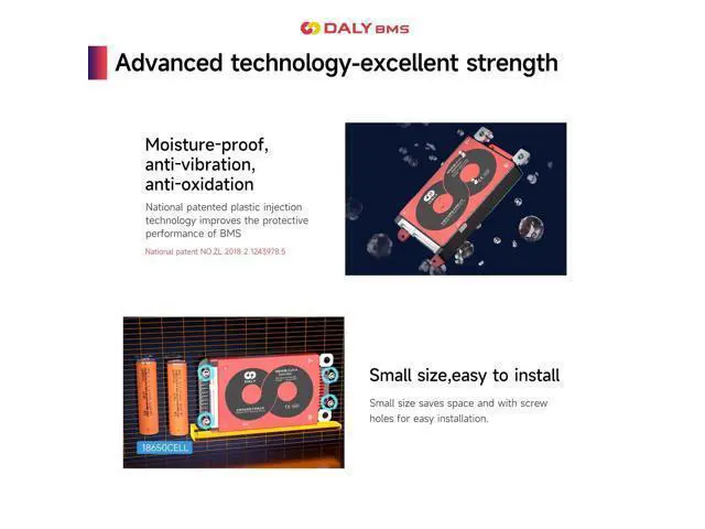 Alt view image 4 of 5 - DALY 4S-16S BMS 15A to 200A Protection Board with Balance Wire and Temperature Sensor for Lithium Battery PackLifePO4 4S 12V,100A