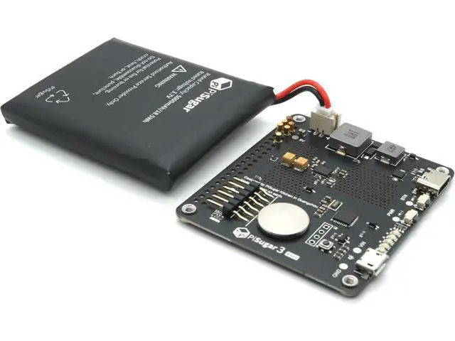 Alt view image 4 of 7 - PiSugar 3 Plus Portable Pwnagotchi Power Management for Raspberry Pi 3B/3B+/4B Model (Not Include Raspberry Pi)