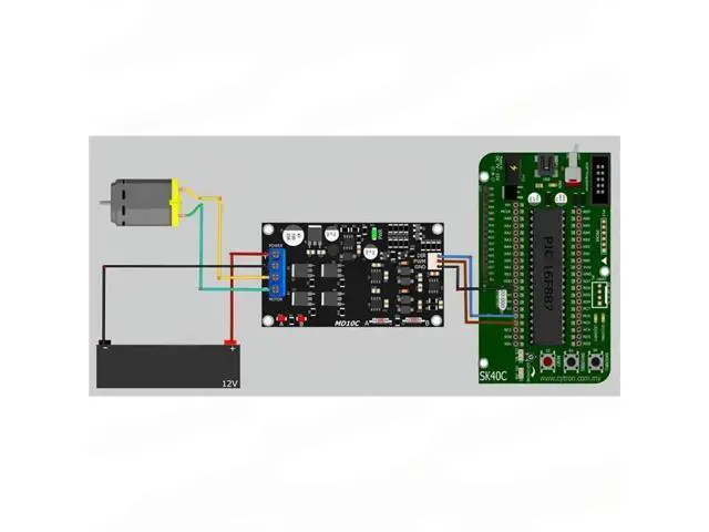 Alt view image 2 of 3 - MD10C 10A 5V-30V DC Motor Driver Module H-Bridge Circuit For Controlled PWM Speed Adjustment Of Brushed DC Motors B