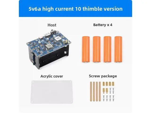 Alt view image 3 of 7 - Raspberry Pi 5 UPS Mobile Power Supply Module