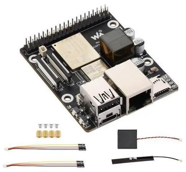 Main image of ESP32-P4 WIFI6 PoE ETH Development Board, Based On ESP32-P4 and ESP32-C6, Supports Wi-Fi 6 and Bluetooth 5 (LE), Integrated PoE Module for P o E Power Supply, Rich Interfaces, with Speaker and 5 Items