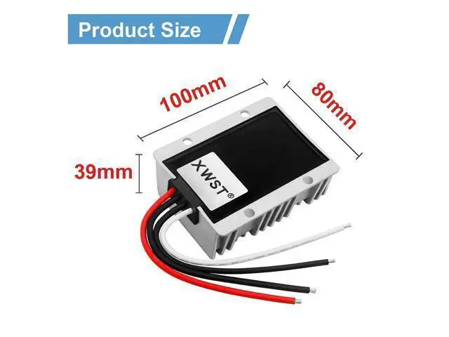 Alt view image 3 of 5 - DC DC Stabilizer 9V-36V to 12V Boost Buck Converter 15A 180W Waterproof Automatic Voltage Regulator Auto Step Up Down 12V Volt Transformer Module